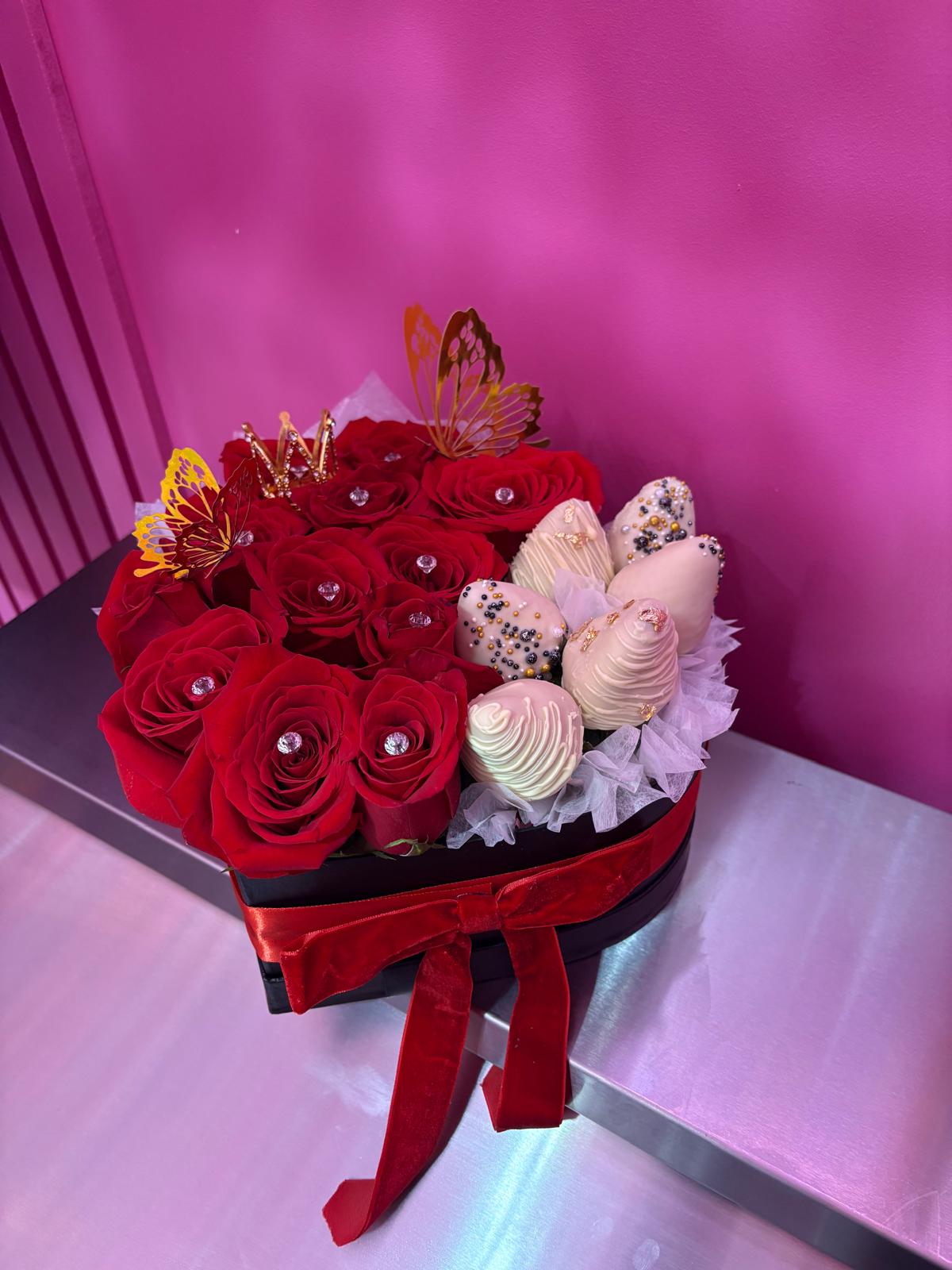 Heart box on display