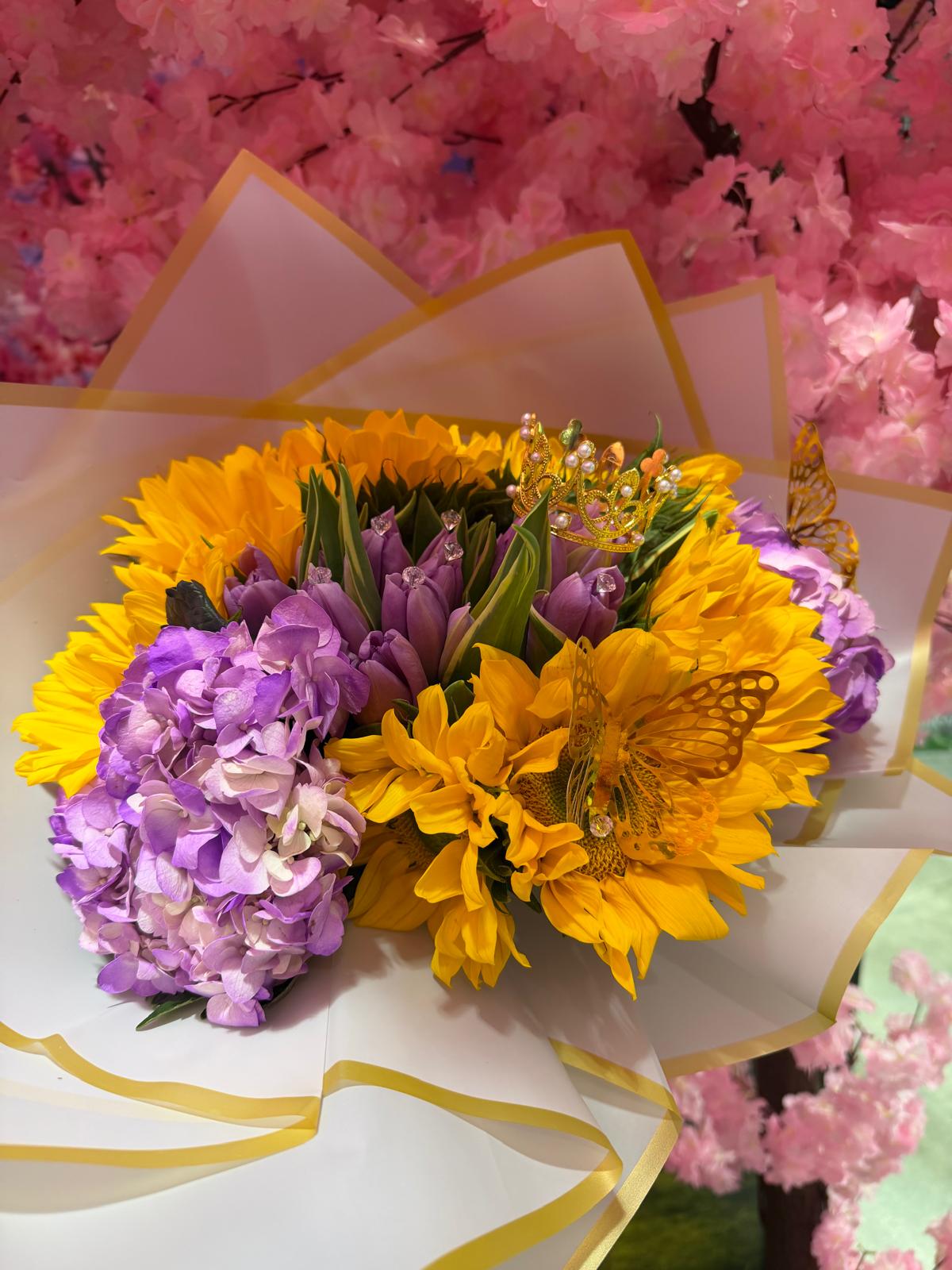 Sage green birthday bouquet